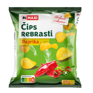 Cips rebrasti paprika Maxi 85g