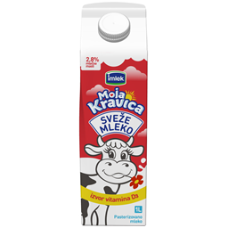 Mleko sv. 2.8% D3 vit.Moja kravica 1l DC