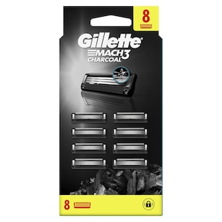 Patrone Gillette Mach3 charcoal 8ct