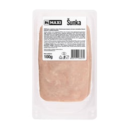 Premium sunka u foliji slajs Maxi 100g 