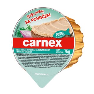 Pasteta riblja,povrce Carnex folija 75g