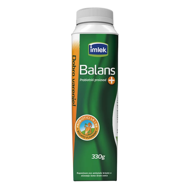 Imlek Balans+ jogurt probiotic 1% 330ml TP
