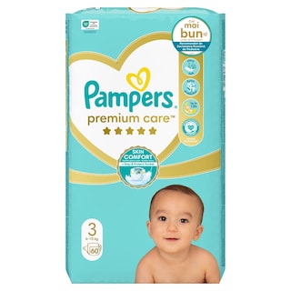 Pel.Pampers Premium Care VP S3 60 Midi