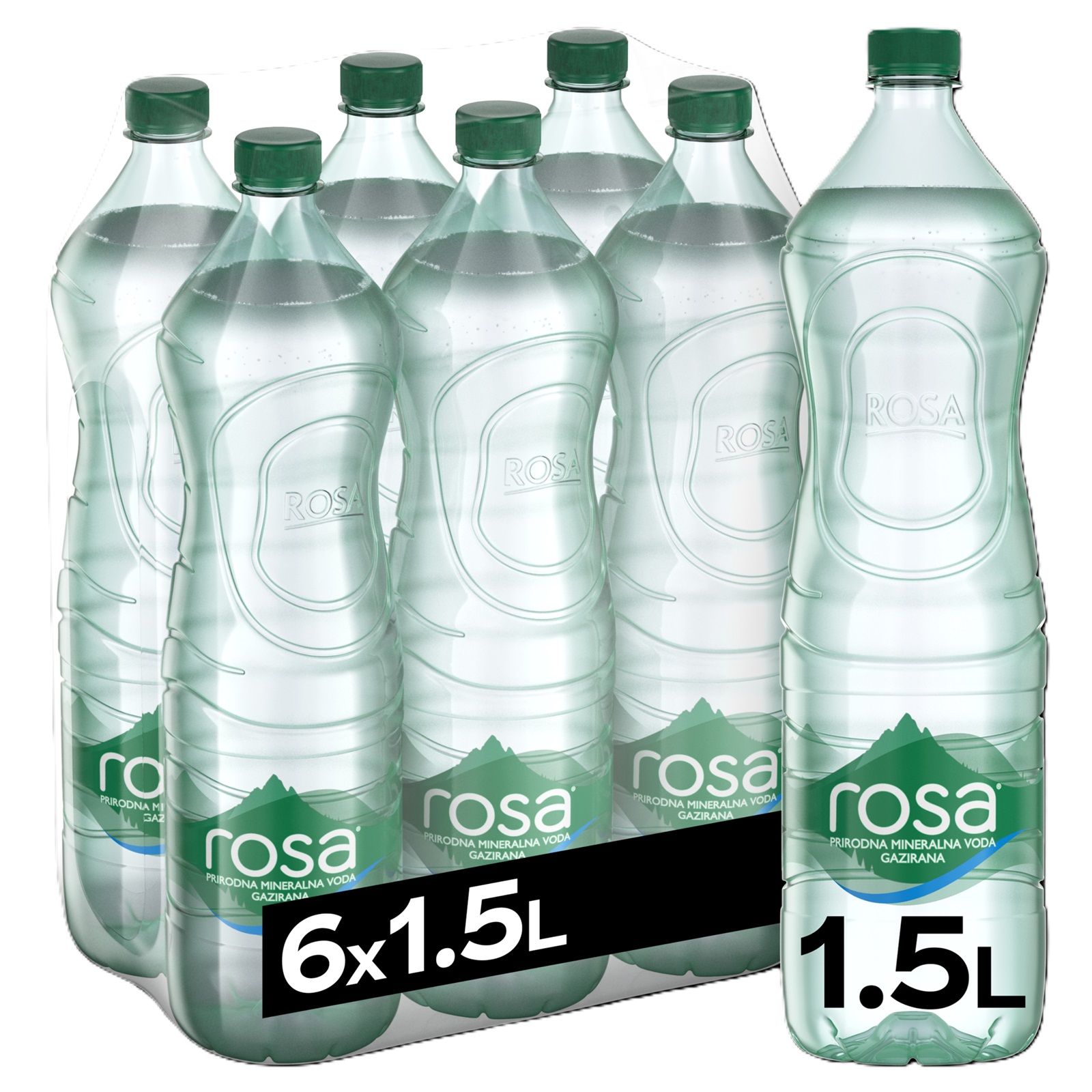 Voda gazirana Rosa PET1,5lx6-paket