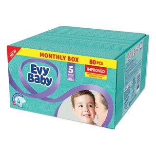 Pelene box5 junior Evybaby11-25kg 80kom