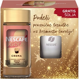 Kafa Nescafe gold crema190g+solja gratis