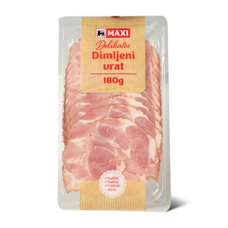Dimljeni vrat slajs Maxi 180g&nbsp;