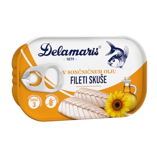 Filet skuse u bilj.ulju Delamaris 125g