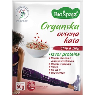 Ovsena kasa Chia&Goji 60g BIO