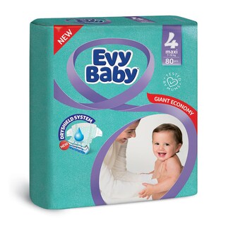 Evy Baby pel.giant 4 maxi 7-18kg 80kom