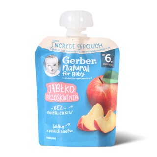 Pouch jabuka,breskva Gerber 80g
