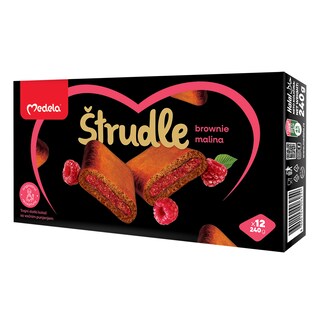 Strudla Brownie malina Medela 240g
