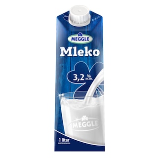 Mleko sterilizov.3.2%mm Meggle cep TP 1l
