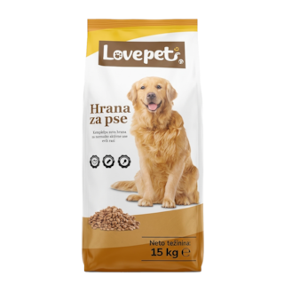 Hrana za pse Love pet 15 kg