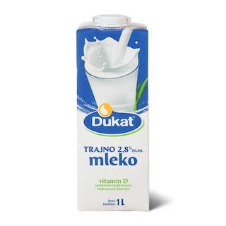 Trajno mleko Dukat 2.8% 1l