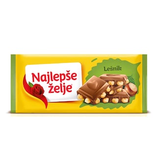 Cokolada ceo lesnik Najlepse zelje 190g