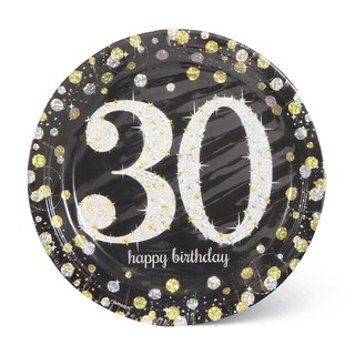 Sparkl tanjirici 30gold 1/8-23cm-Amscan