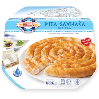 Smrz.Pita savijaca sa sirom Bella 800g