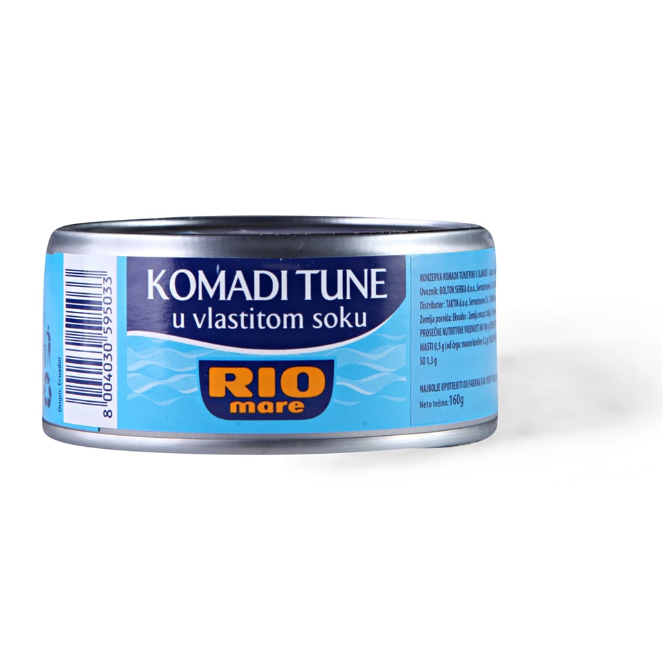 Rio Mare Tuna komadi u sopstvenom soku 160g