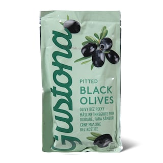 Crne masline bez kostice Gustona 180g