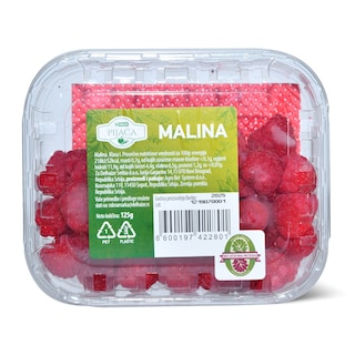 Malina 125g doma. bez ostataka pesticida