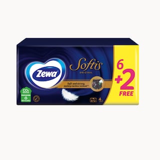 Maramice papirne Softis 4sl 6+2 Zewa
