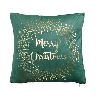 Jastuk zeleni Merry Christmas 40x40 213