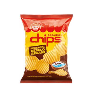 Cips pekarski deb.rezan Chips Way 150g