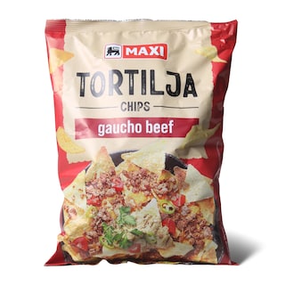 Tortilja chips gaucho beef Maxi 200g