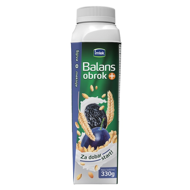 Imlek Balans+ jogurt obrok suva sljiva i zitarice 330ml TP