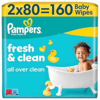 Vlazne mar.Pampers Fresh 2x80