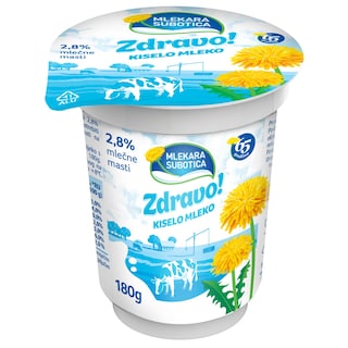 Kiselo mleko 2.8%mm Zdravo casa 180g
