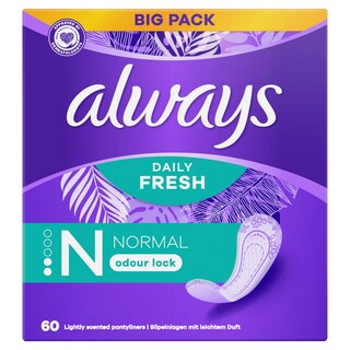 Liners Normal 60 pcs Always