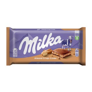 Cokolada almond crispy Milka  90g