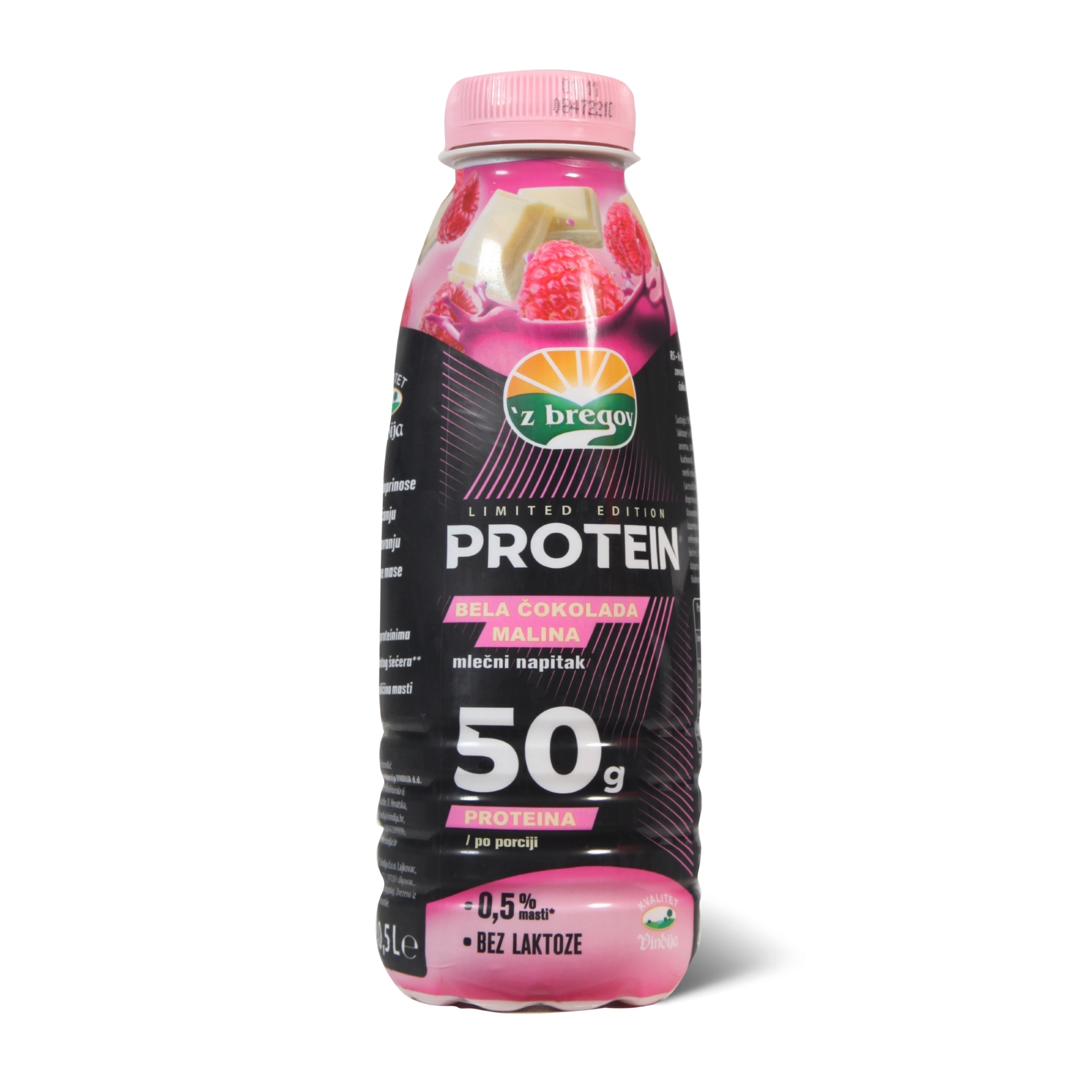 Proteinski napitak bela cok.-malina 0.5l