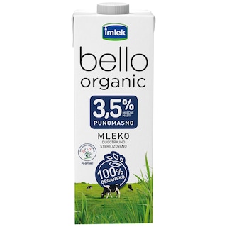 Mleko steriliz.Bello organic 2.8%mm 1L