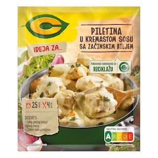 Piletina u krem sosu sa zac biljem C 35g