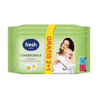Maramice vlazne Fresh kamilica baby 64 2+1gratis Piramida 72