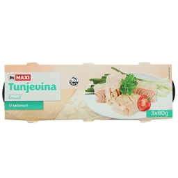 Tunjevina komadi u salamuri Maxi 3x80g