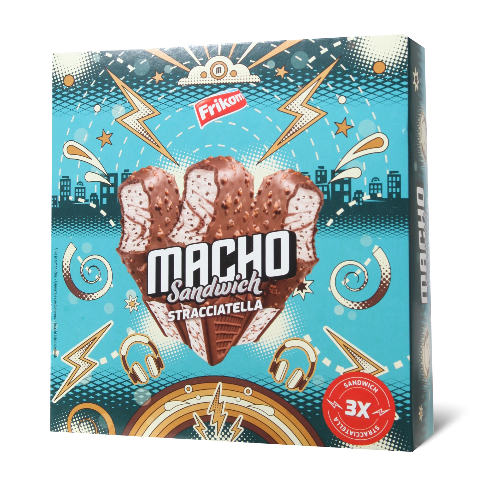 Sladoled Macho stracatela sendvic 387ml