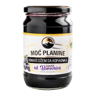 Dzem dom.div.borovnica Moc planine 420g