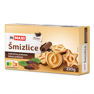 Smizlice sa kakao prelivom Maxi 220g