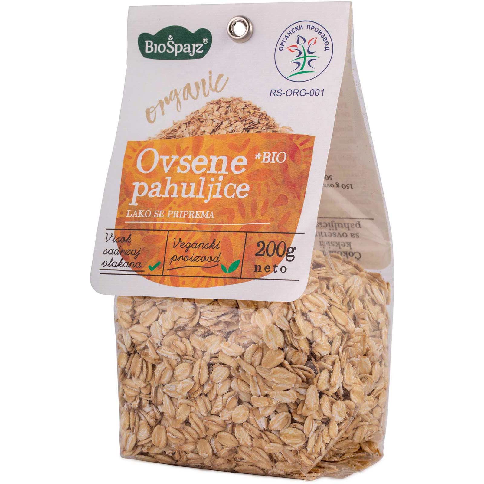 Ovsene pahuljice 200g,BIO