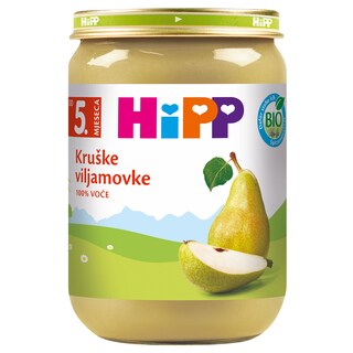 Kasica Hipp kruska viljamovka 190g
