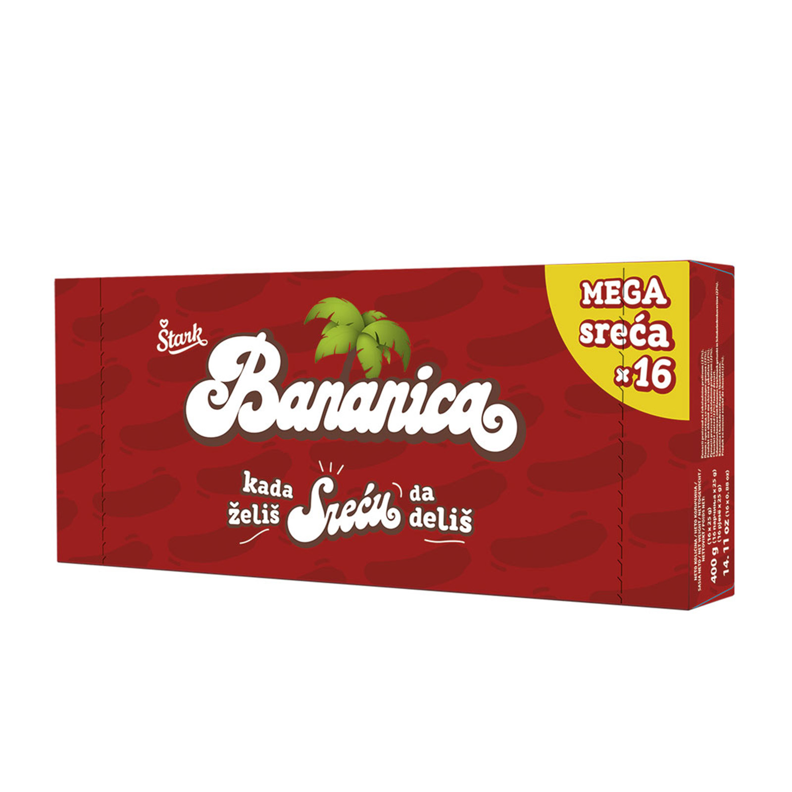 Cokoladna bananica Stark 400g