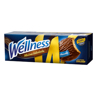 Keks preliven mlecn.cokolad.Wellnes 185g