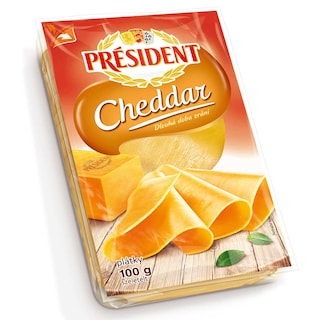 Sir President Cheddar slice 100g