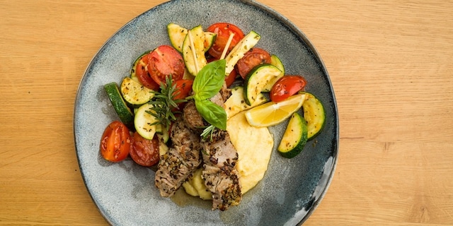 Italijanski goveđi ražnjići sa palentom